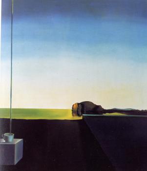 Salvador Dali : The True Painting of The Isle of the Dead by Arnold Bocklin at the Hour of the Angelus